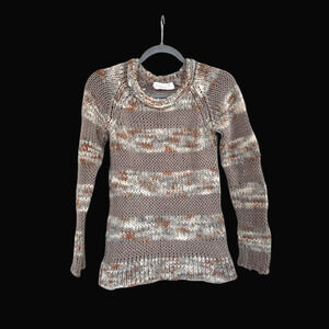 Vintageous Revolve Brown Wool Alpaca Blend Cozy Knit Sweater, Women's Small